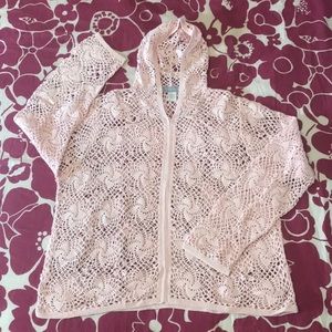 3/$15🌻Modern Soul Crocheted Zip up